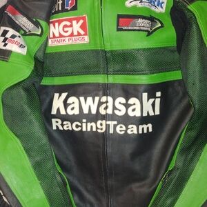 Kawasaki Racing Team Green and Black Performance Jacket